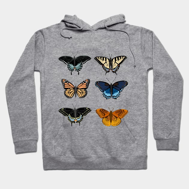 Butterflies Hoodie by KatelynDavisArt